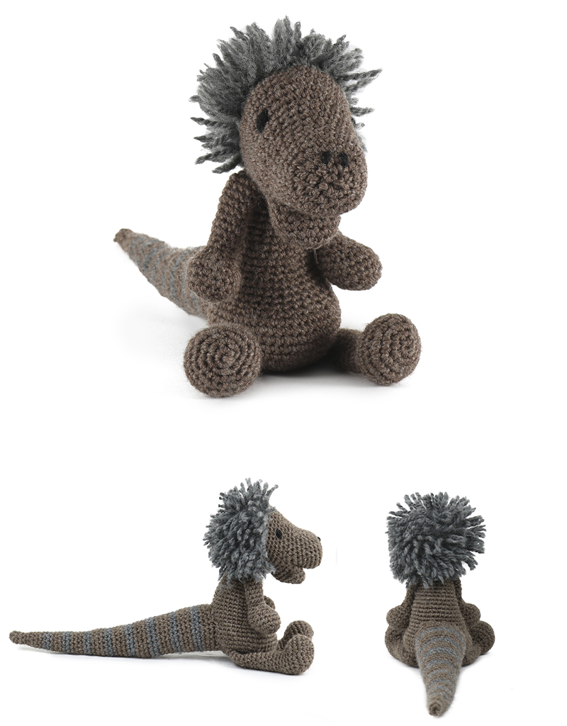toft ed's animal roger the cruxicheiros dinosaur amigurumi crochet